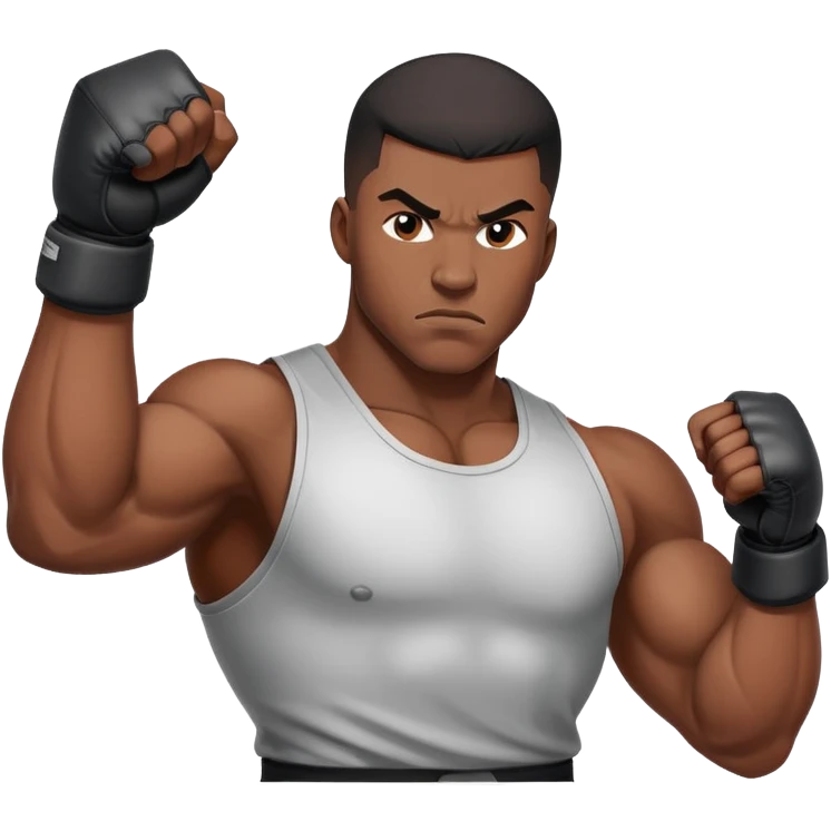 black fighter emoji