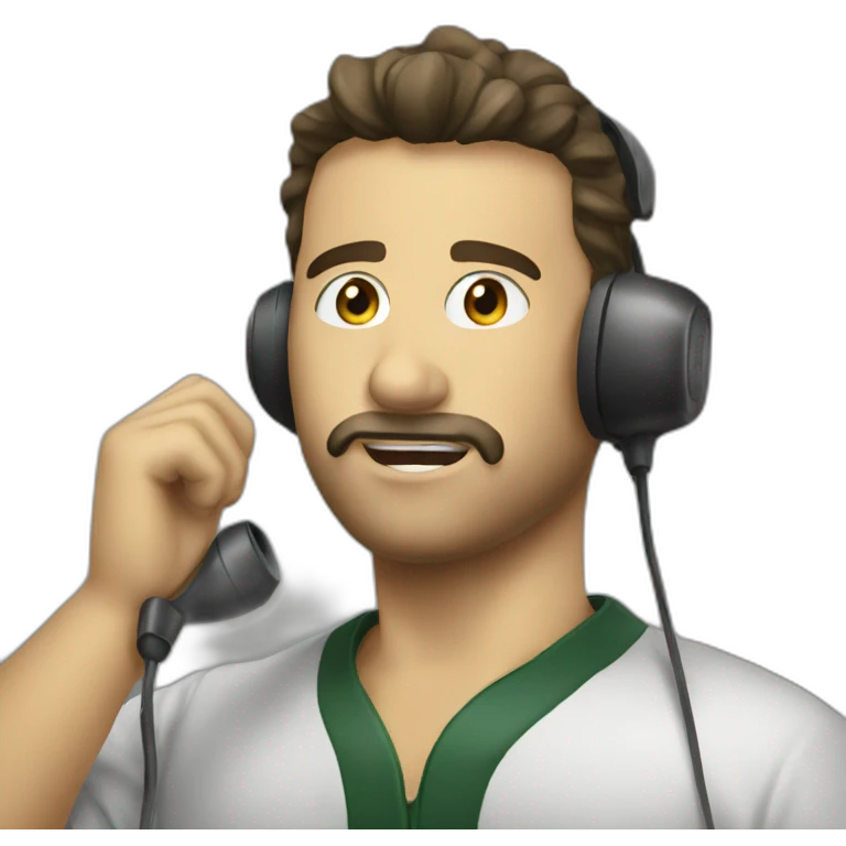 Giuseppe on a call emoji