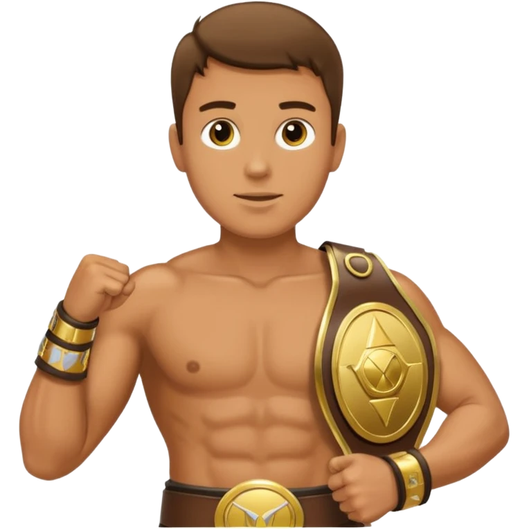champ 2 belt w man emoji