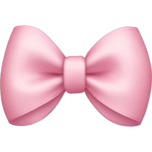 Light pink bow emoji