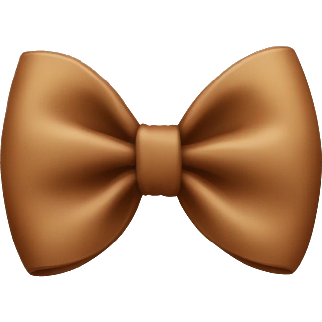 Brown bow emoji