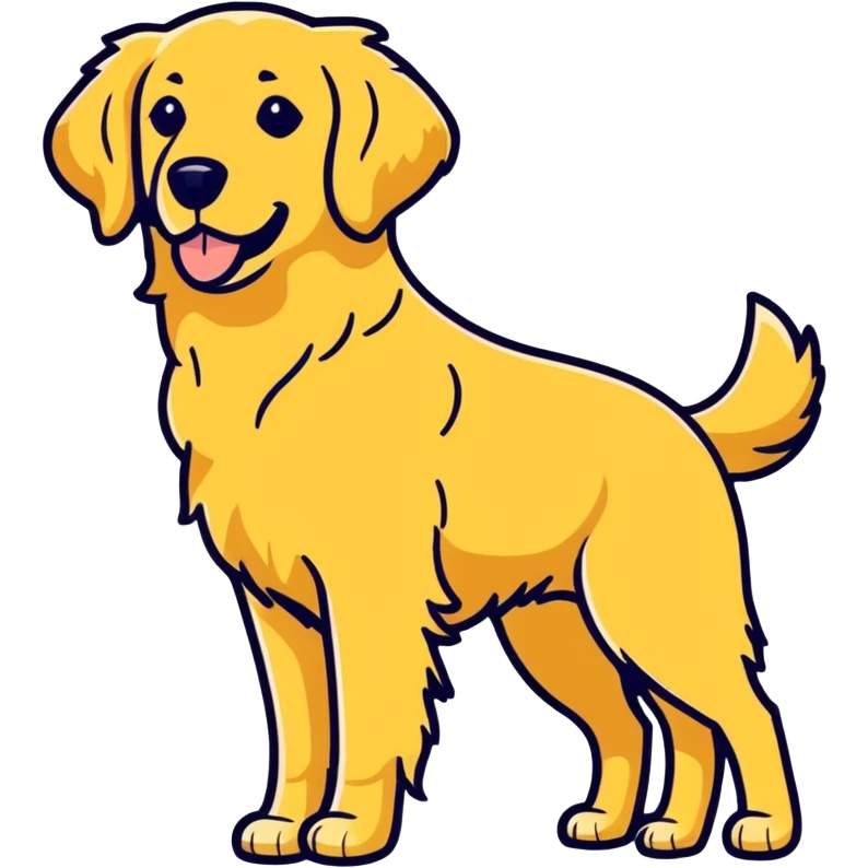 Very light brown golden retriever  emoji