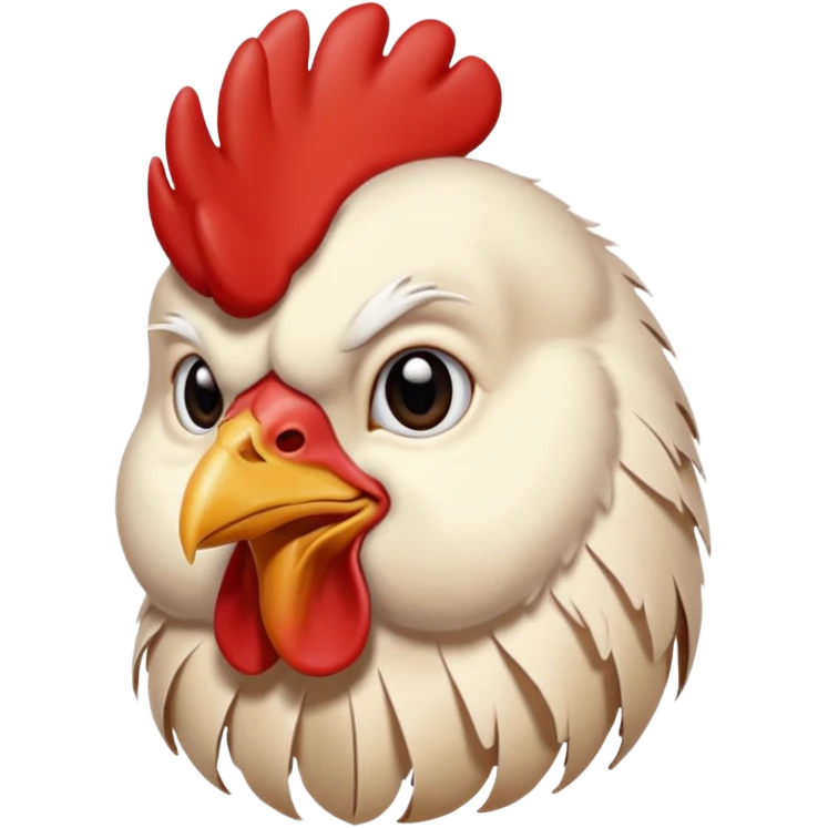 Chicken with cold emoji