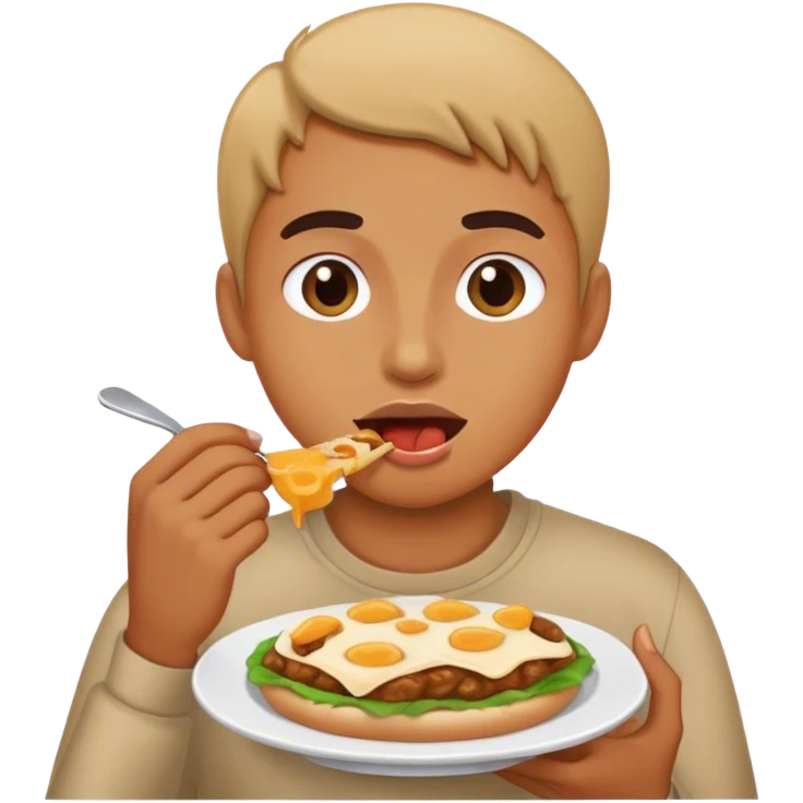 Robber eating food emoji