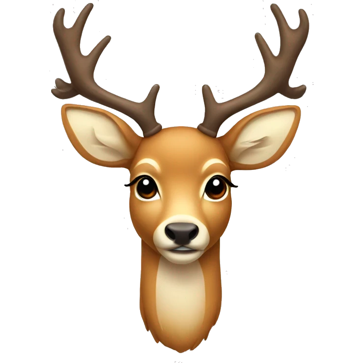 deer With a bow around Its neck  emoji