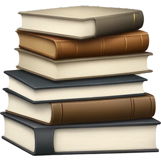 neutral stack of books emoji