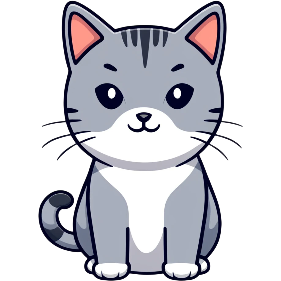 gray cat emoji