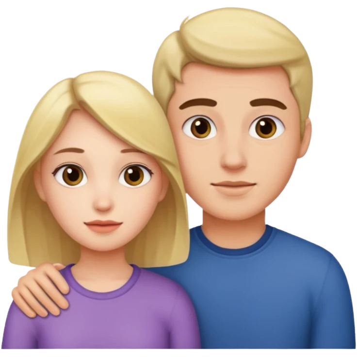 The girl white and boyfriend emoji