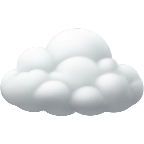 White cloud emoji