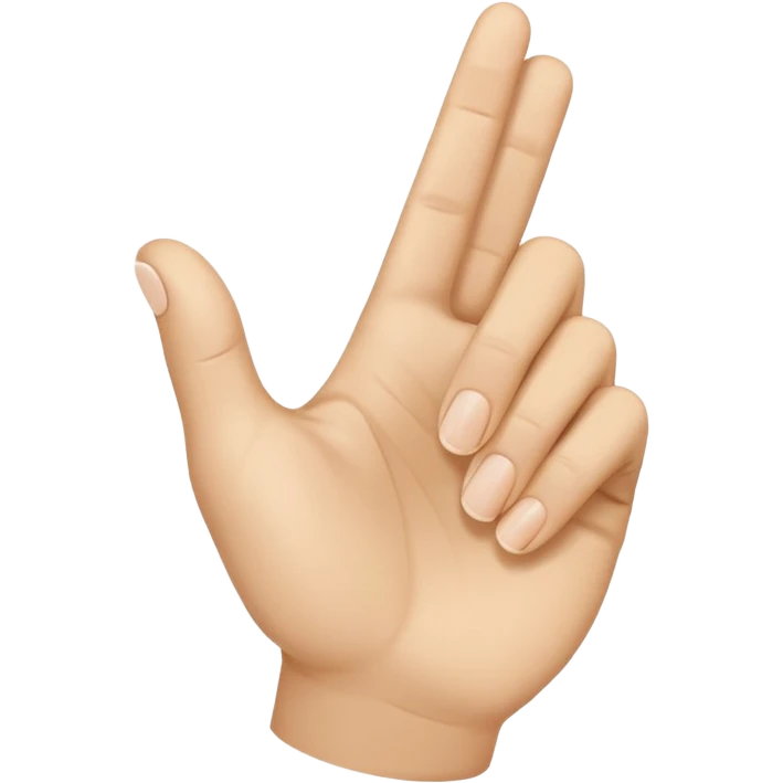 Side view of a hand with the index finger and thumb touching together as if clapping. 🤏🤏🤏 emoji