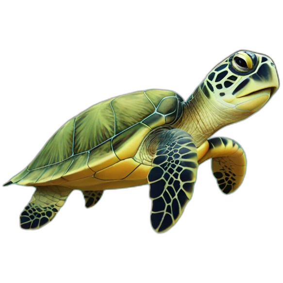 sea turtle chilling emoji