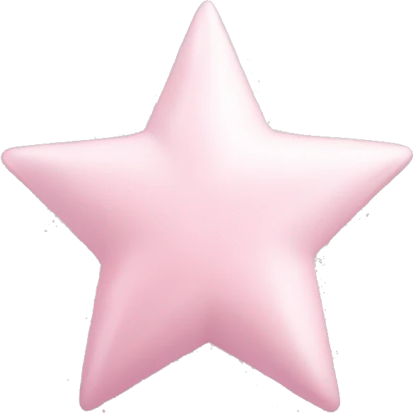 pale pink star sparkle emoji