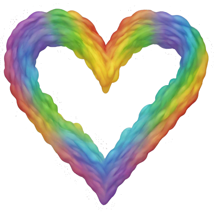 Rainbow heart emoji