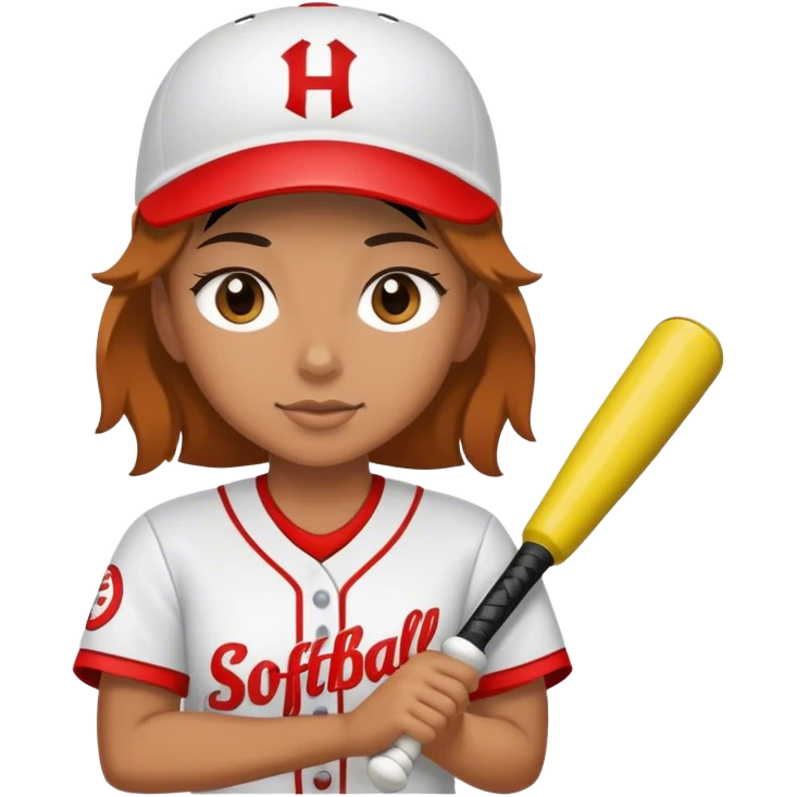 Softball player emoji