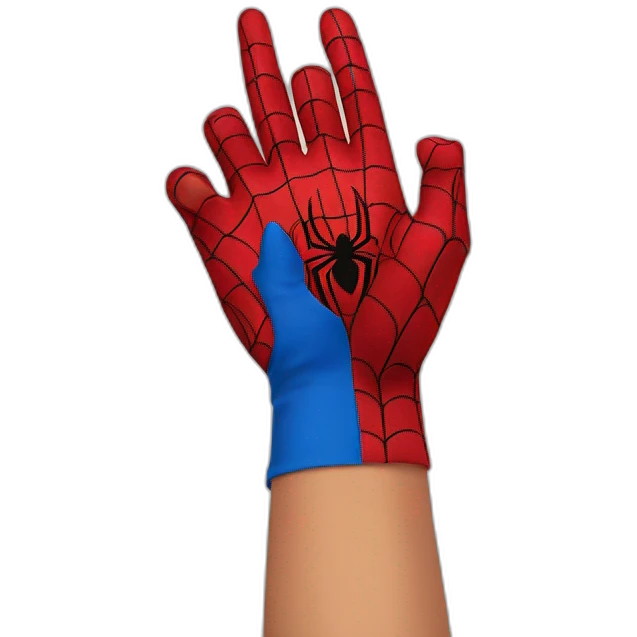 Spider man hand emoji
