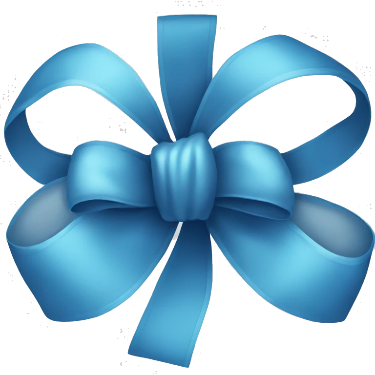 blue bow emoji