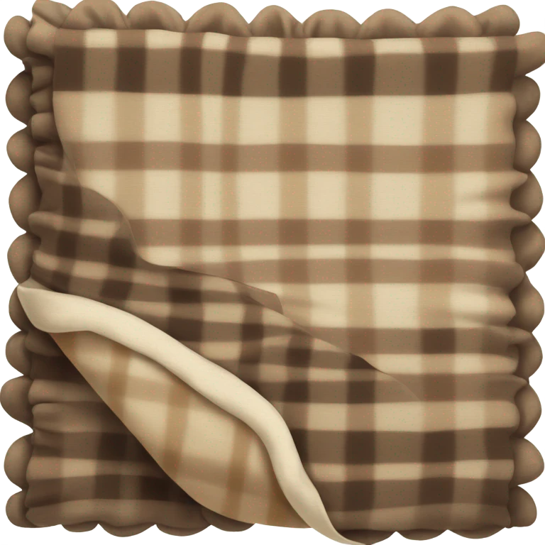 brown and beige Folded blanket emoji
