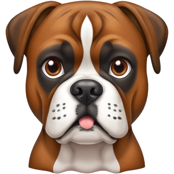 Perro boxer atigrado  emoji