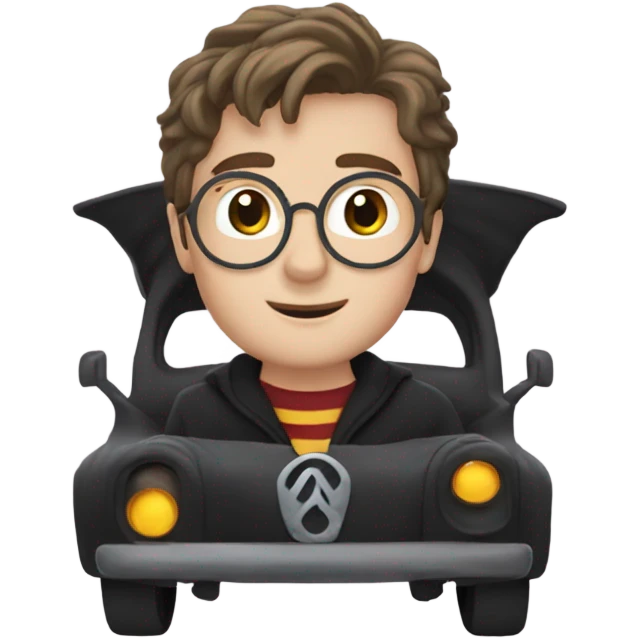 Harry Potter in car  emoji