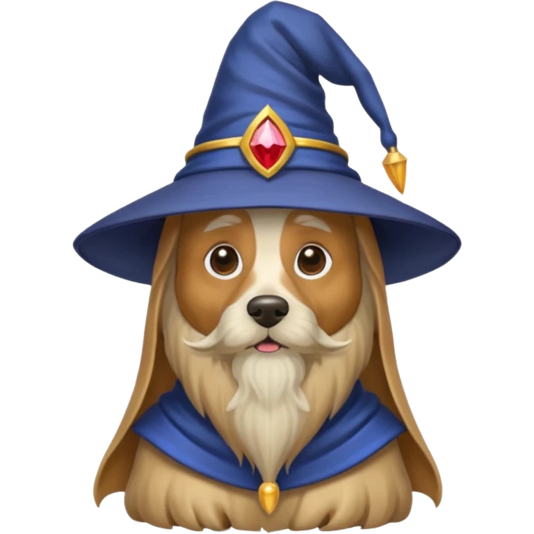 Dog wizard emoji