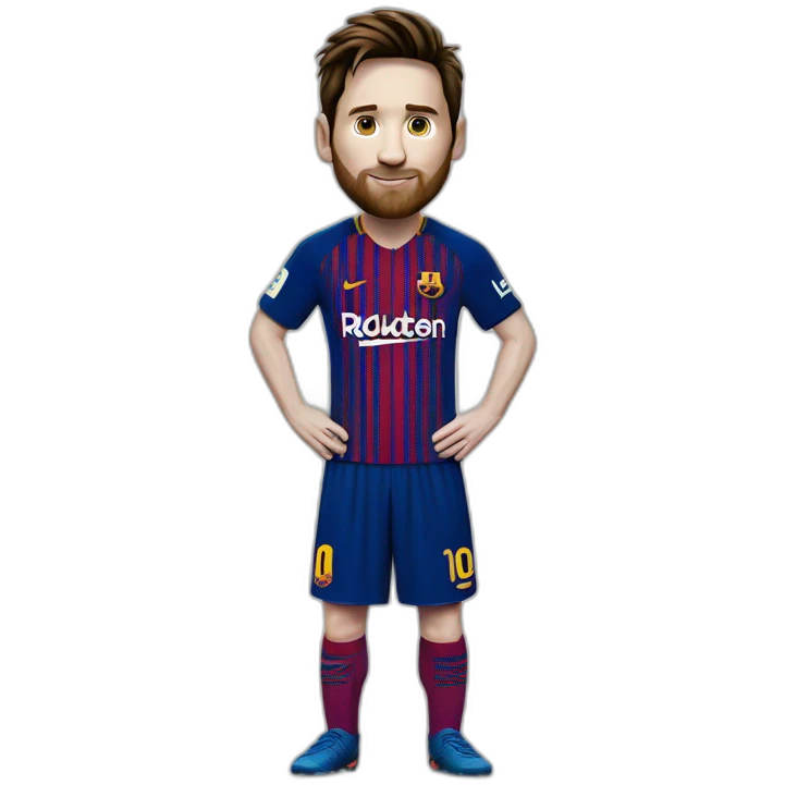 Messi avec ballon d’or emoji
