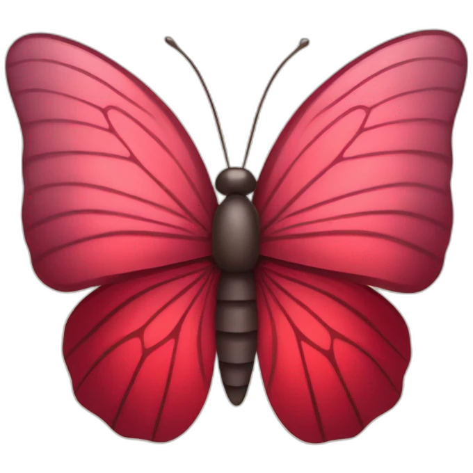 red BUTTER FLY emoji