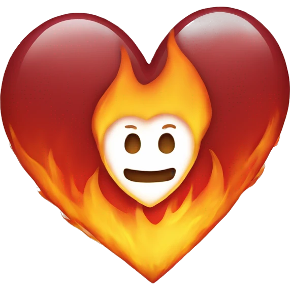 Heart on fire emoji