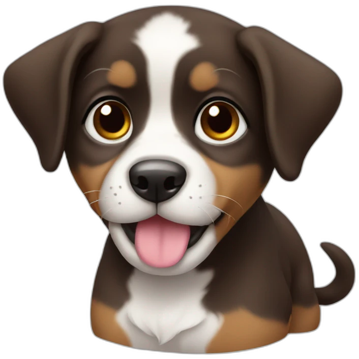 Cute puppy emoji