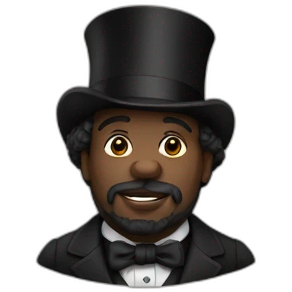 big black Dickens emoji