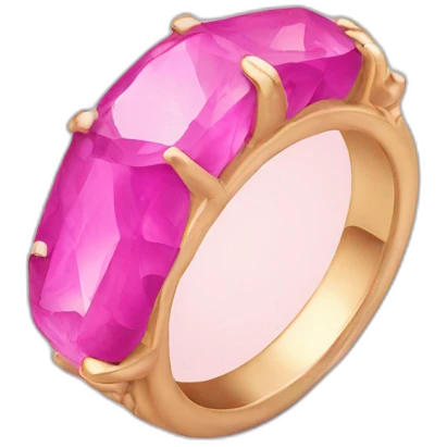 pink stone ring emoji