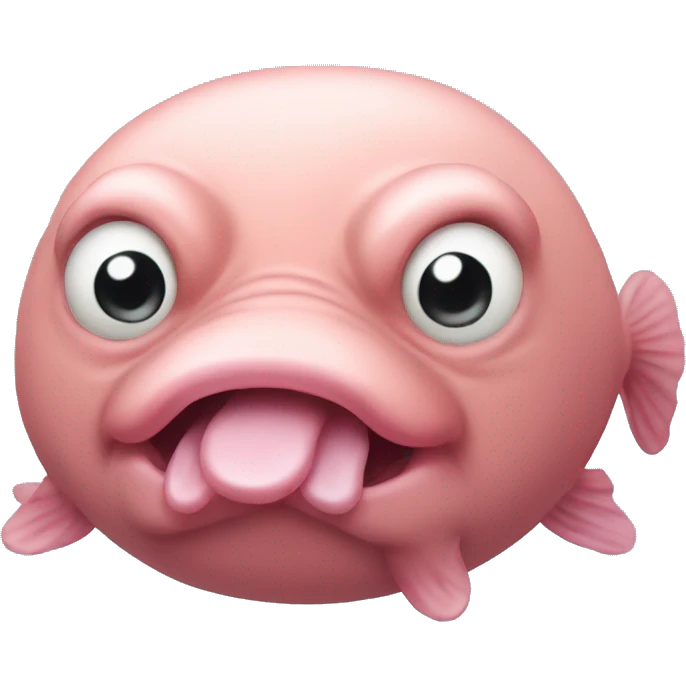 a muscular blobfish emoji