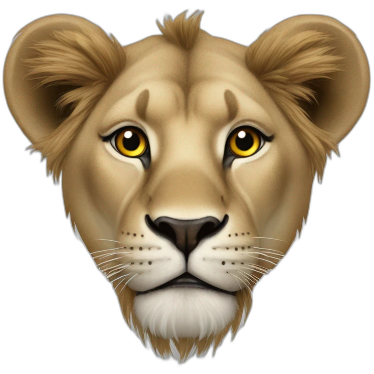 Lion qui s’identifie eye emoji