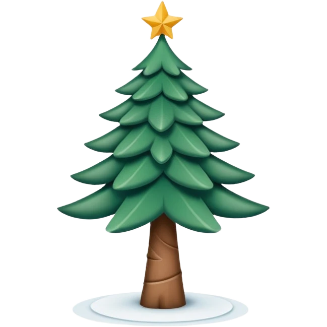 Lignes gravées dans papier en forme de petit sapin. Traits délicats. Logo pour réseaux sociaux. emoji