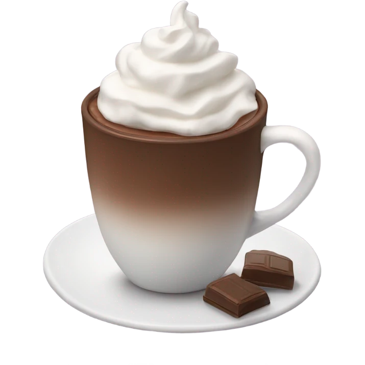 hot chocolate with whipped cream emoji