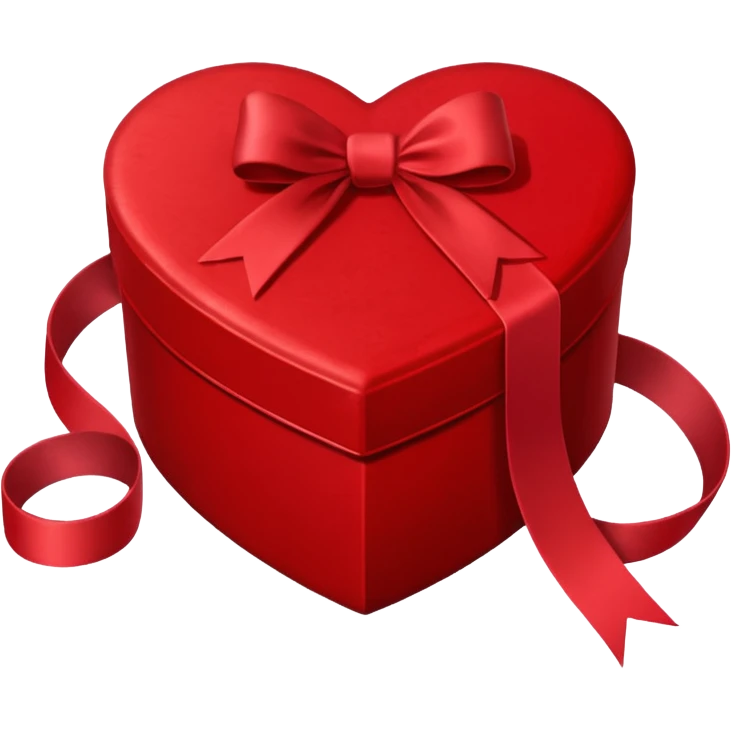 Surprise heart shaped box emoji