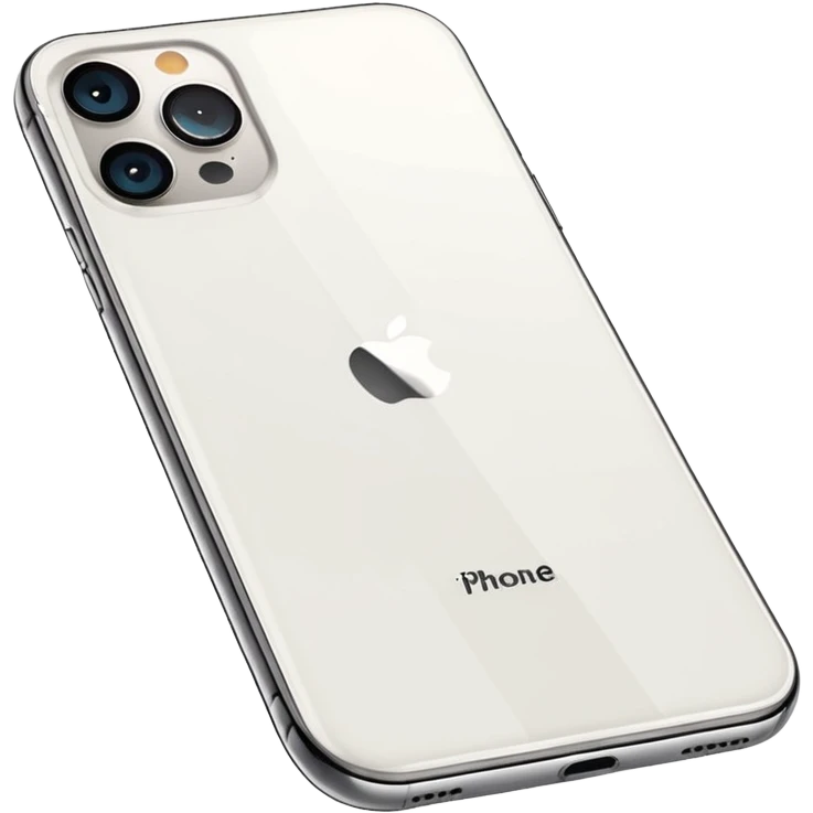 white iphone 15 pro max  emoji