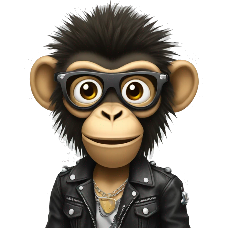 Punk monkey  emoji