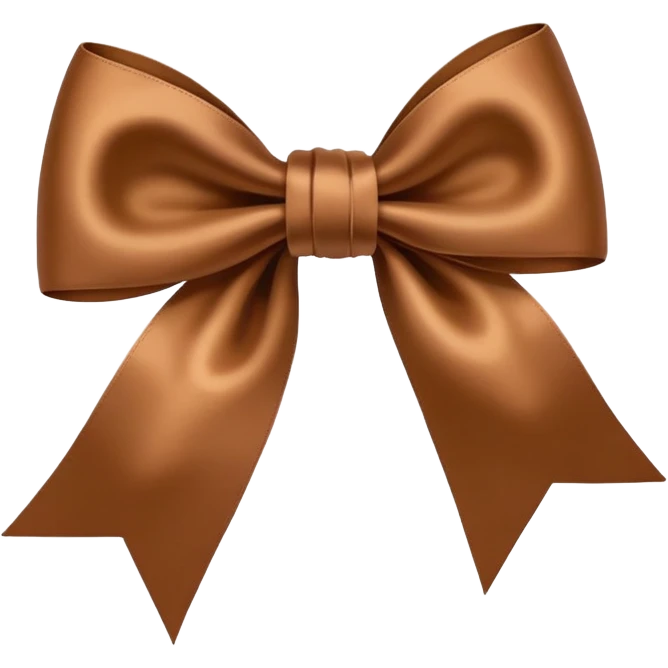Brown bow emoji
