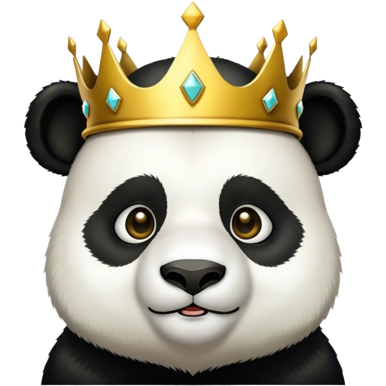 Panda king emoji