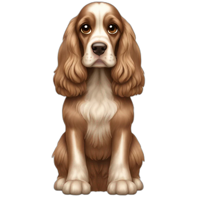 English Cocker Spaniel full body emoji