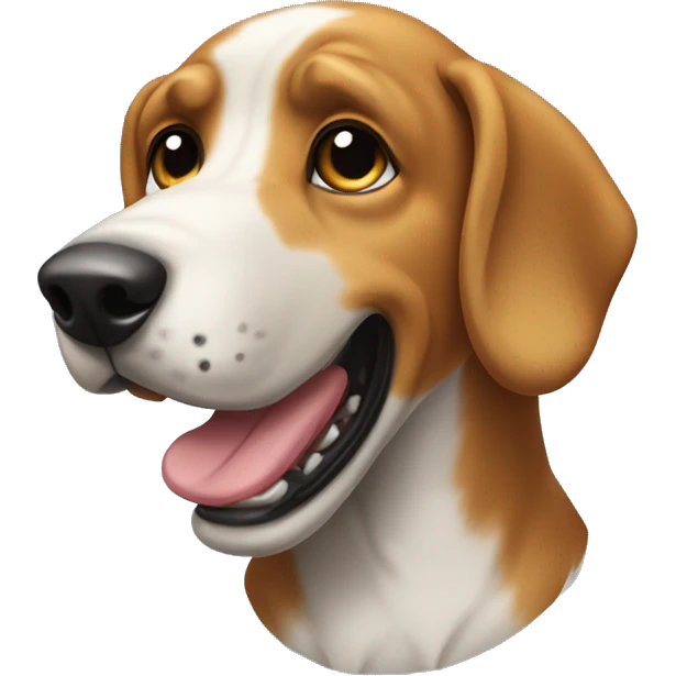 bound hound dog  emoji