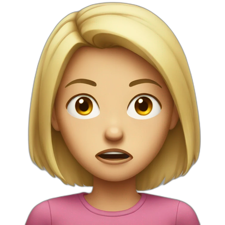 Angry girl emoji