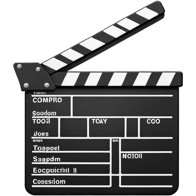 movie clapperboard emoji