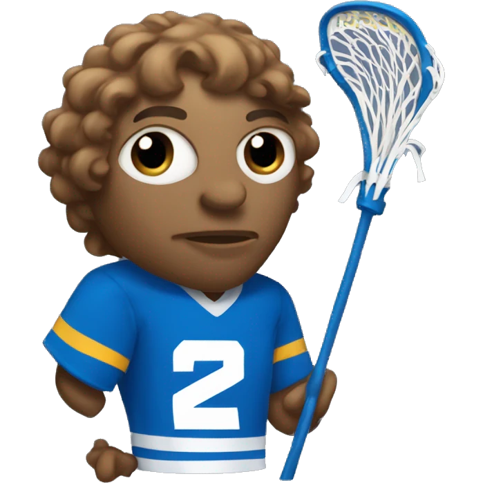 Lacrosse playing Buffalo  emoji