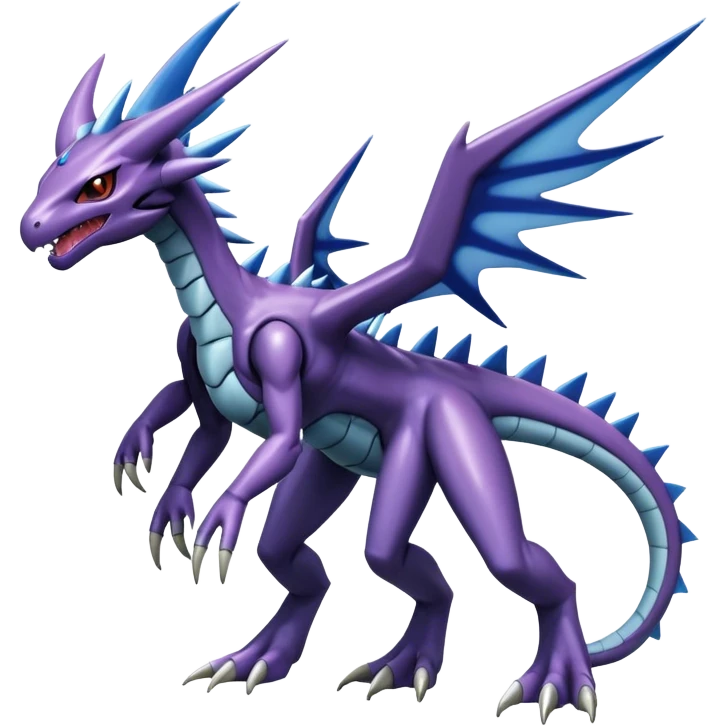  Cool Edgy Shiny Godly Ethereal Digimon-Genesect-Dialga-Reptile-hybrid full body emoji