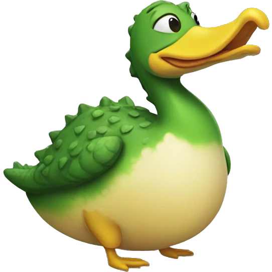 crocodile duck emoji