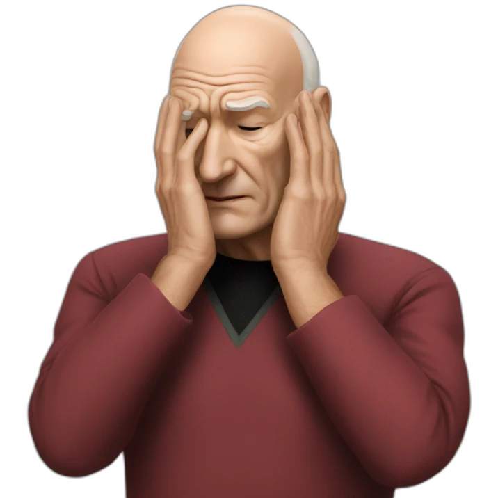 picard face palm photo realistic emoji