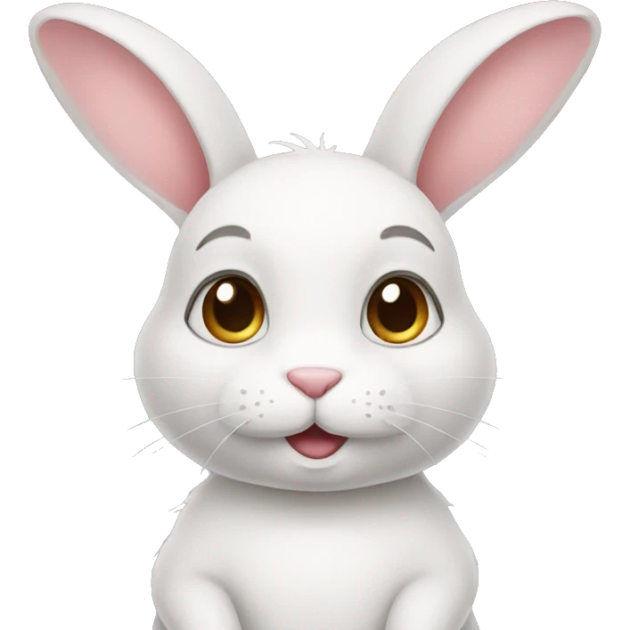 smart bunny emoji