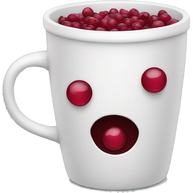 cup with cranberry  emoji