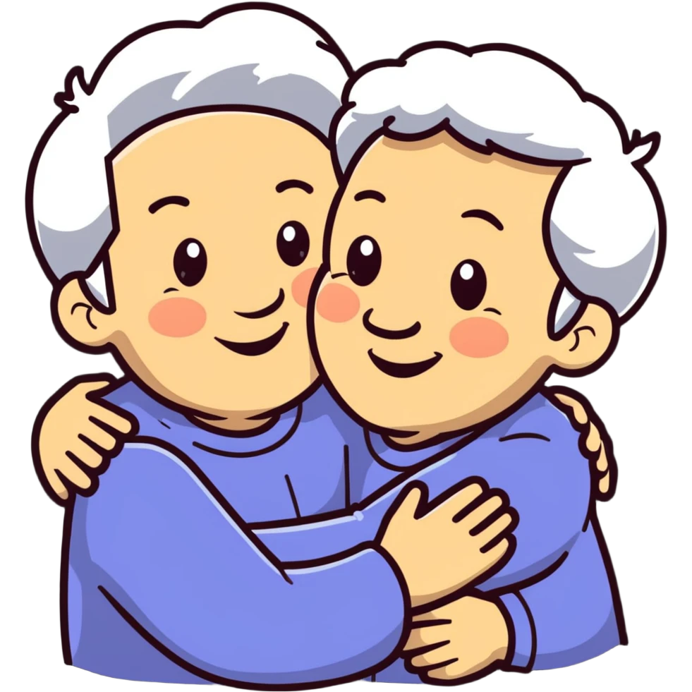 happy grandparents together emoji